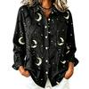 Women's Casual Halloween Print Long Sleeve Cardigan