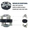 Upgraded 285785 Washer Clutch Kit 285753A Motor Coupling Kit & 4pcs 80040 Washer Agitator Dog Directly by Sikawai Fit for Whirl-pool Ken-more Washer