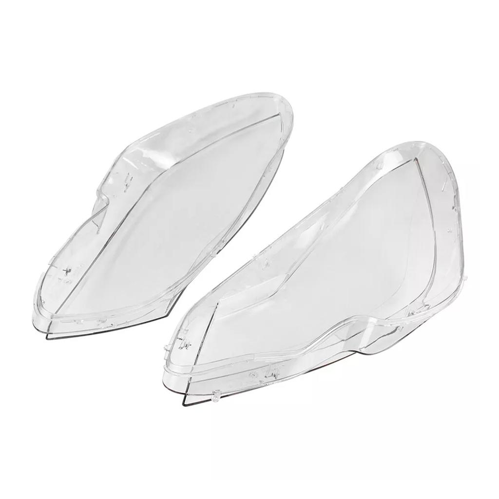 2PCS Front Headlight Lens Cover LampShade For Mercedes Benz C W204 2011-2015