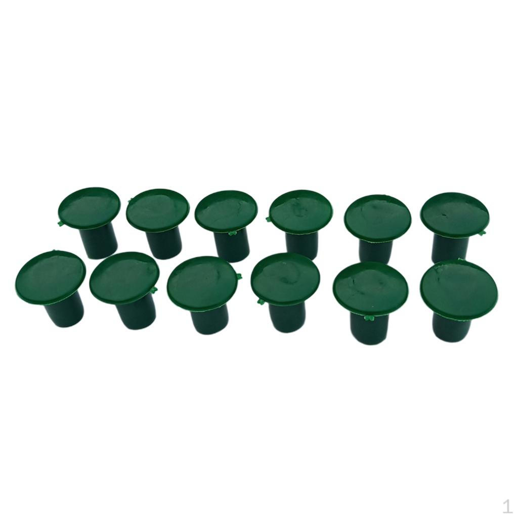 

12x Flexible Plastic Cane End Caps Garden Tools 3cm