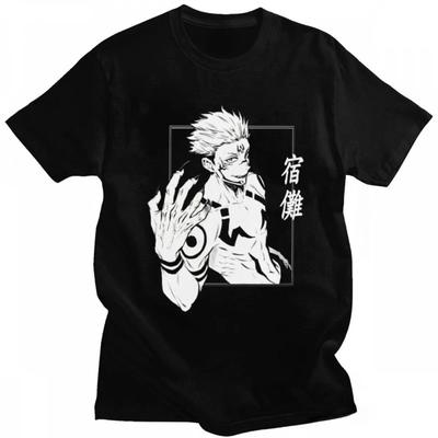 Jujutsu Kaisen Ryomen Sukuna Graphic T-Shirt, Manga Sketch Villain Tee, Unisex Soft Casual Top, Anime Merch Gift