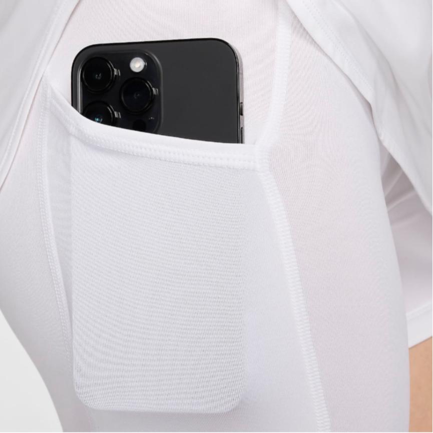 Nike Solid Color Logo Print High Waist Elastic Casual Skirt Women skirts White FV5568-100