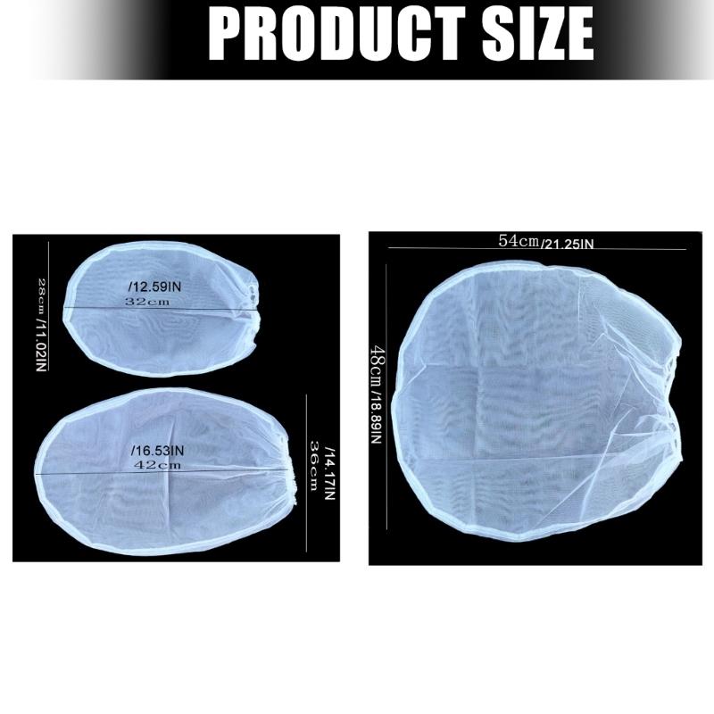 Reusable Paint Filter Bag White Fine Mesh Strainer Bag With Premium Nylon Fabric For Smooth Paint Projects Long Last