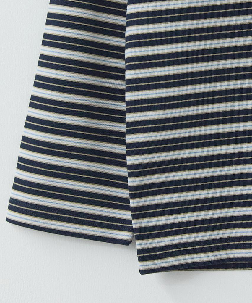 Leopeusaideu Multi Stripe Long Sleeve Navy