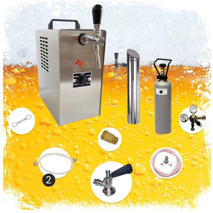 Kit Complet Sous-Comptoir Système de Tirage à Bière JET 30 Refroidisseur Sec 1 Voie 35 L/h Colonne Tower Tête Plate Adaptateur 5 L