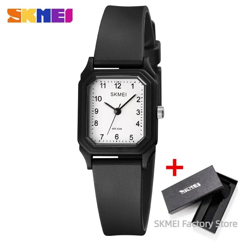 SKMEI 1651 Luxury Small Young Lady Girl Quartz Watch for Women Casual Creative Sports Waterproof Womens Wristwatches Reloj Mujer