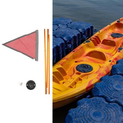 Kayak Flag Base Kit 4ft Aluminum Alloy Multifunctional with Stable Accessories for Yacht