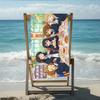 1pc K-ON! All Girls Anime Beach Towel Microfiber Quick Dry Anime Bath Towel For Pool Beach Travel Kawaii Anime Fans Gift