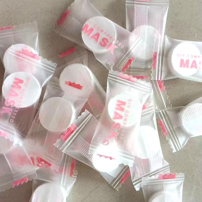 Μίας Χρήσης Συμπιεσμένη Βαμβακερή Μάσκα Ομορφιάς - Φιλική για Ταξίδι, Μη Υφασμένο Ύφασμα