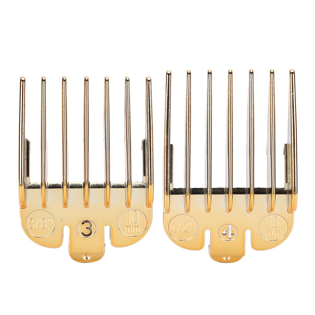 8pcs Haircut Limit Comb Positioning Comb Replacement Guide Comb Set for Hair Clipper Gold