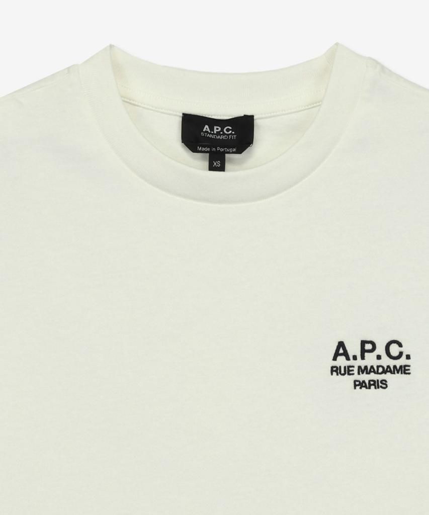 Apesse Lou Madame Regular Fit Short Sleeve T-Shirt - White:Dark Navy / Cohbum26388Tae