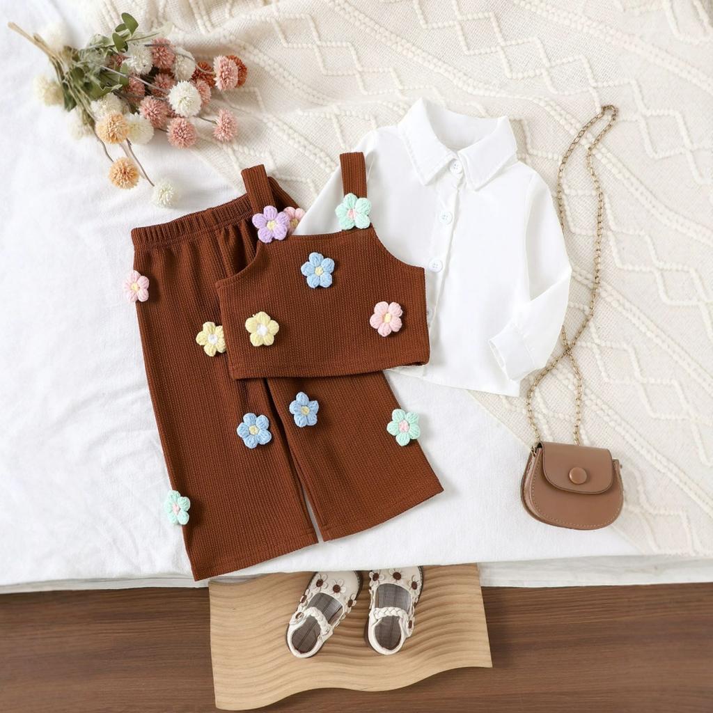 Kids Casual Long-Sleeve Set, Comfortable Daily Wear Outfits