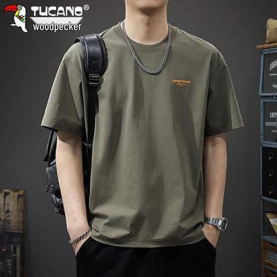 Herren Kurzarm-T-Shirt aus reiner Baumwolle