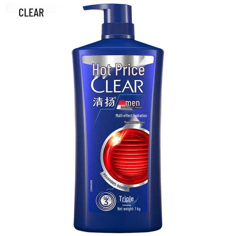 

Clear Men Anti-Dandruff Multi-Effect Moisturizing Shampoo 1000g