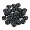 LOULEUR 100 Stück/Los Schwarz/Braun Farbe Natürliche Holzperlen DIY Zubehör Großhandel Abakus Mit Großem Loch Perle Für Schmuckherstellung