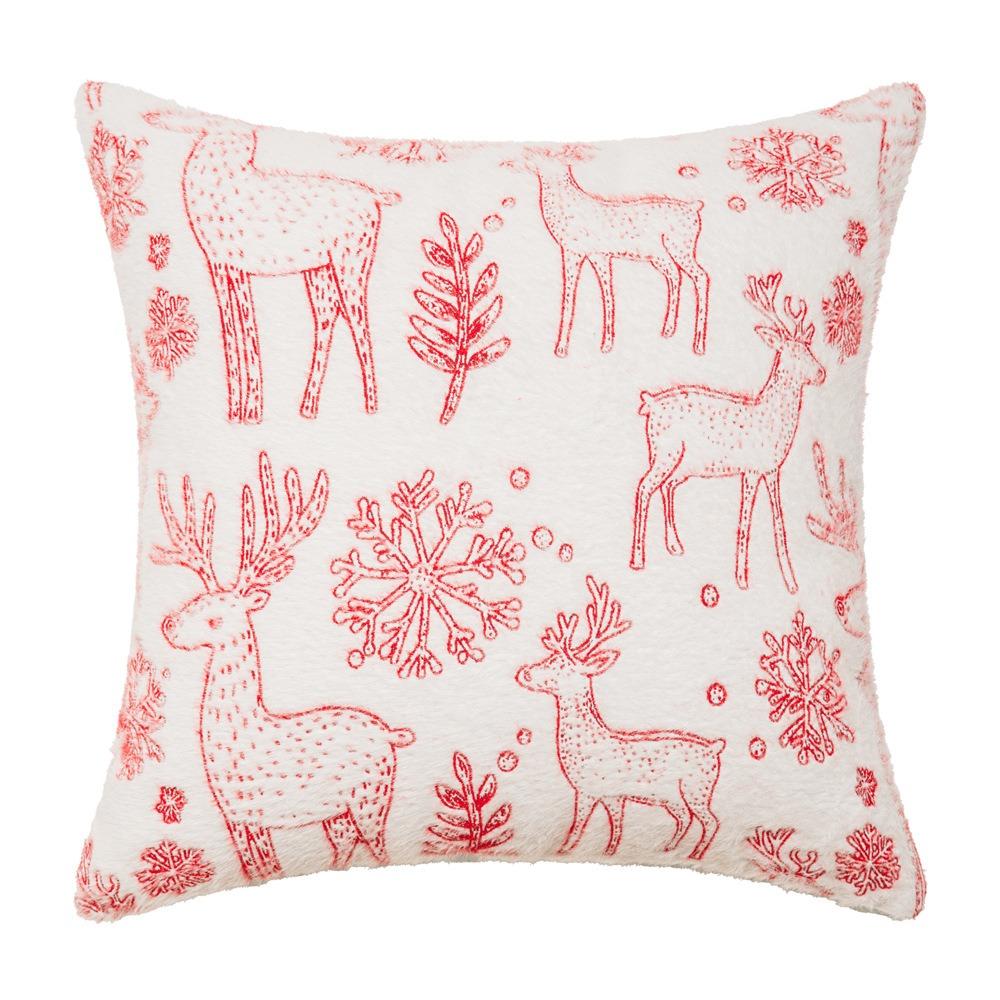 Christmas Tree Christmas Chenille Pillowcase INS Style Cushion Cover Throw Pillowcover  Sofa/Bed