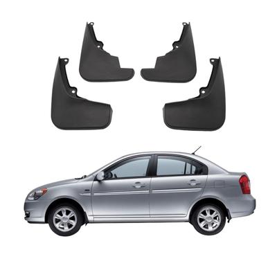 4PCS Car Mud Flaps Splash Guards Mudguards Car Mud Flaps Compatible with Hyundai Accent Gls Saloon 2006 2007 2008 2009 2010