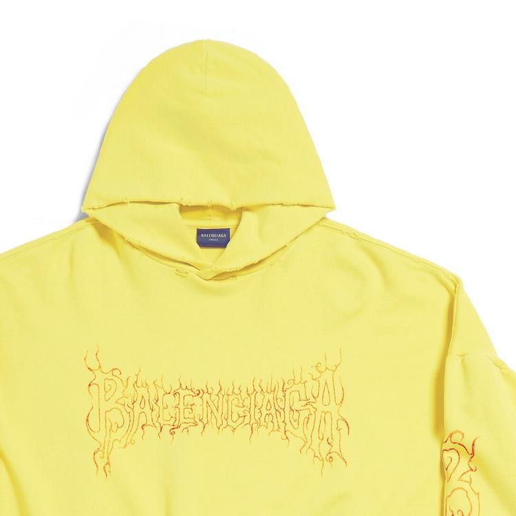 Balenciaga Logo Printed Oversize Hoodie Unisex 761458TPVN77175
