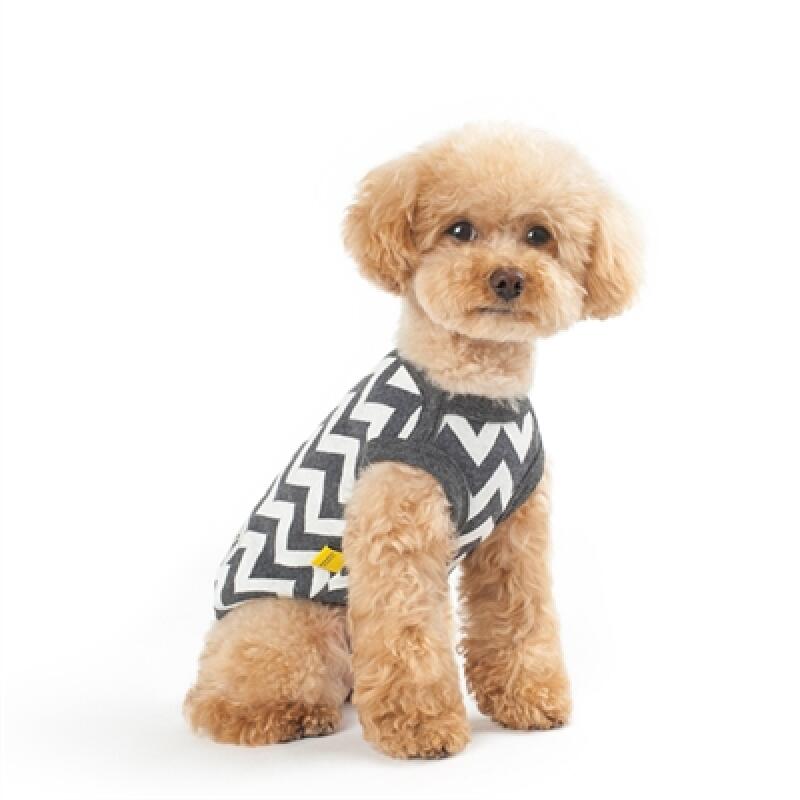 Zigzag Sleeveless _Charcoal M