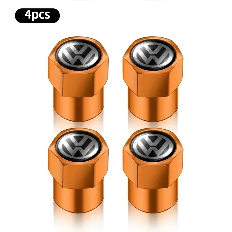 

VW GTI GOLF 2026 Hot For VW VOLKSWAGEN 4Pcs Car Metal Wheel Tire Valve Caps Stem Case Dust Cap For Volkswagen VW Touran Beetle G