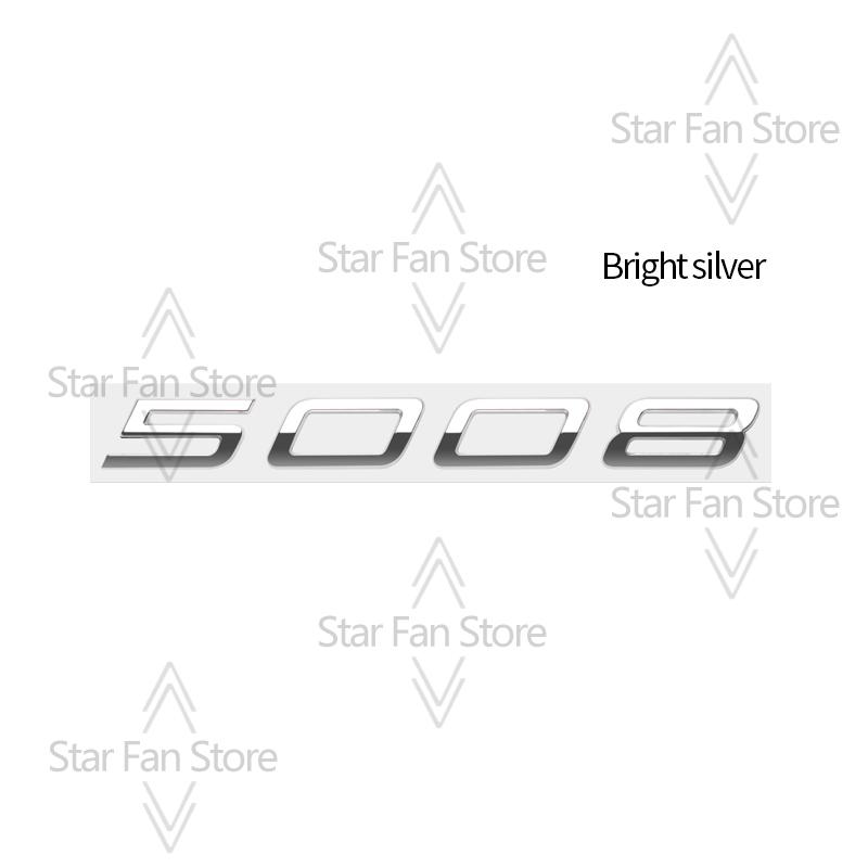 Metal For New Peugeot 3008 2008 5008 Logo Badge 3D Stickers Fender Emblem m Decal Auto Accessories Letter Decoration Car Styling