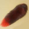 Gradient Foxes Furs Tail Pendant Keychain Keys Holder for Purse Bag Decoration