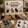 Perlen Tier DIY Set, 3D Kleines Tier Perlen Bastelset, Süße Spinne Oktopus Orang-Utan Vogel Perlenkunst Set für Anfänger Erwachsene Familien Bastelprojekt Zuhause