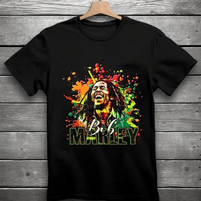 Bob Marley T Shirt, One Love Crewneck Unisex, Reggae Shirt,Jamaican Music Legend