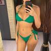 10 Colors Diamond Rhinestones Halter Bikini Women Swimwear Female Swimsuit Two-Pieces Bikini Set Bather Bathing Suit Swim
