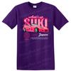Pink Car Graphic T Shirt Cool Suki Design Casual Tee for Car Enthusiasts