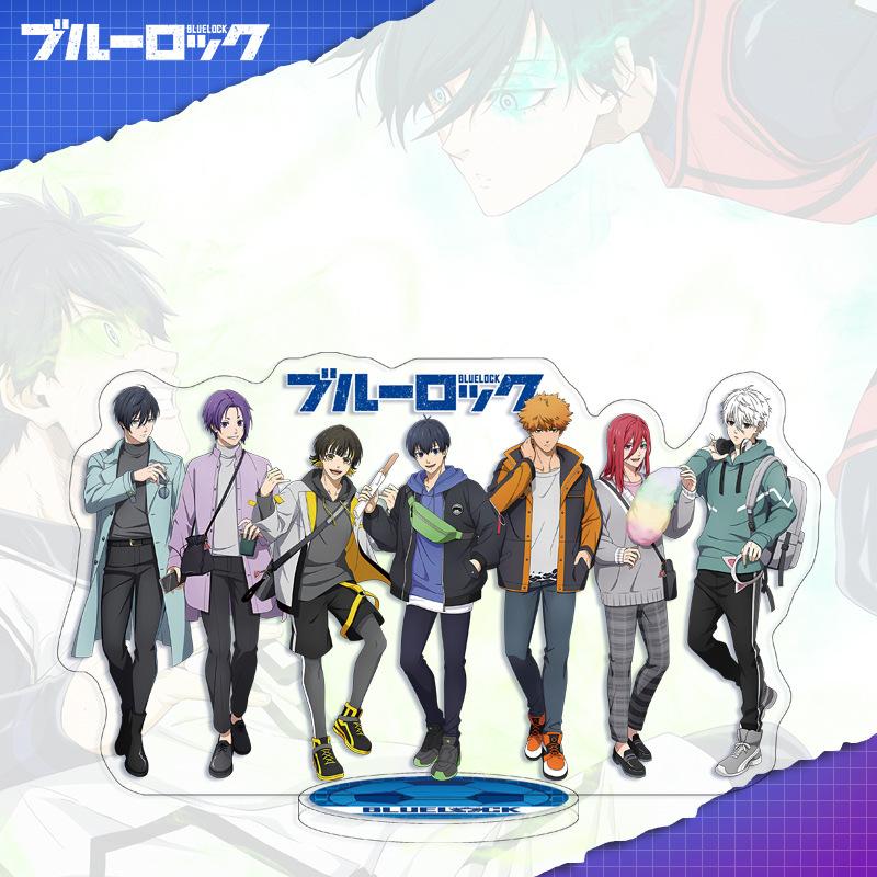 Standee Prigione Blu 16cm Fronte-Retro HD Anime Segno Acrilico Standing Standee