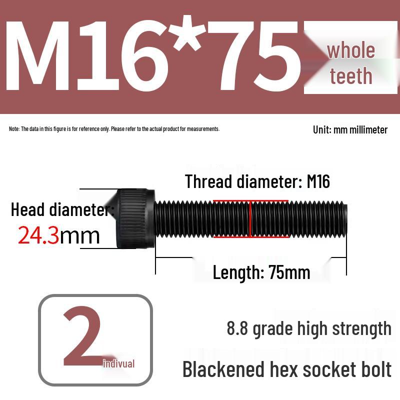 8.8 High-Strength Socket Head Cap Screw Bolt (M4-M20)