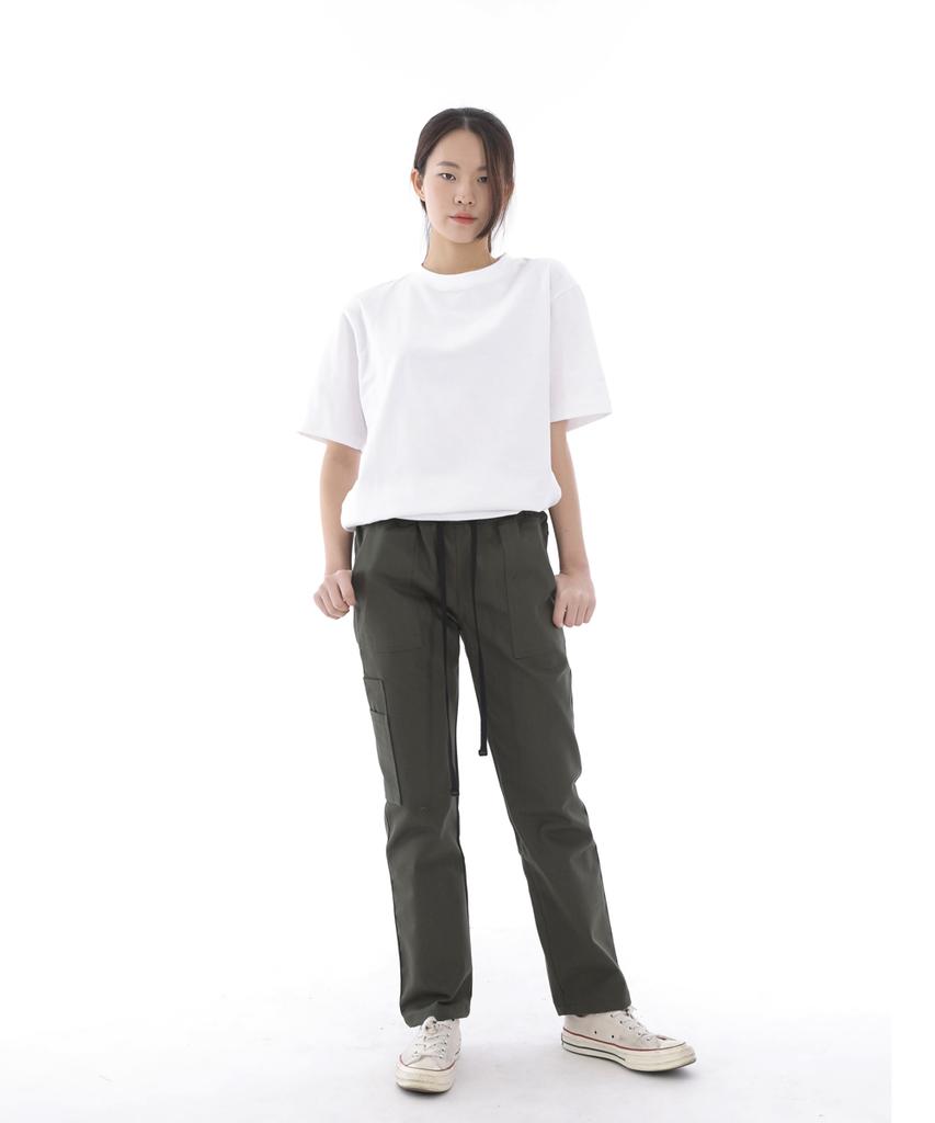 Seinteukeulu Straight Two-Layer Cargo Pants St2-309C Khaki