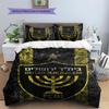 Beitar Jerusalem Pattern Bedding,Quilt Set Quilt Cover Pillowcase Home Birthday Gift(1 * Duvet Cover + 2 * Pillowcase, Without Core)