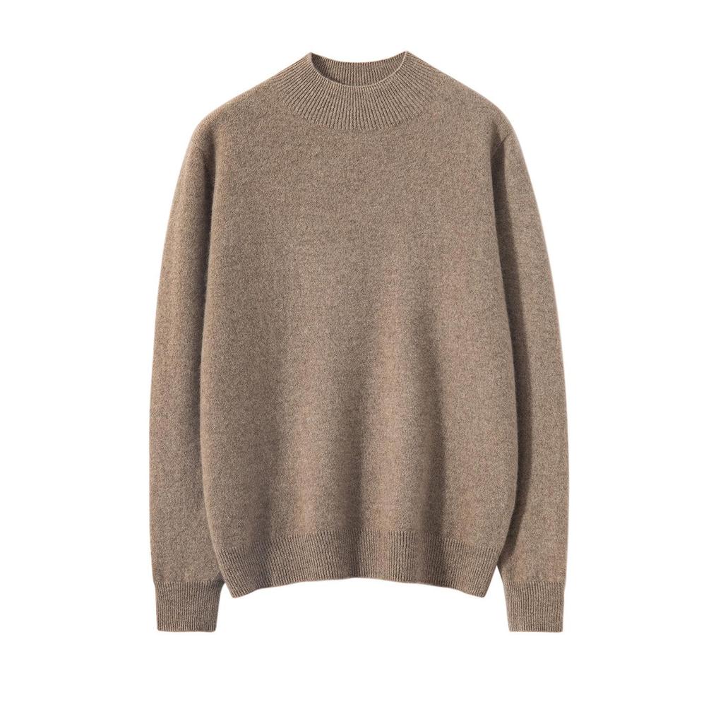 Women's Seamless Half-High Cashmere Sweater - Versatile, Comfortable, Fashionable Knitwear for Autumn & Winter.