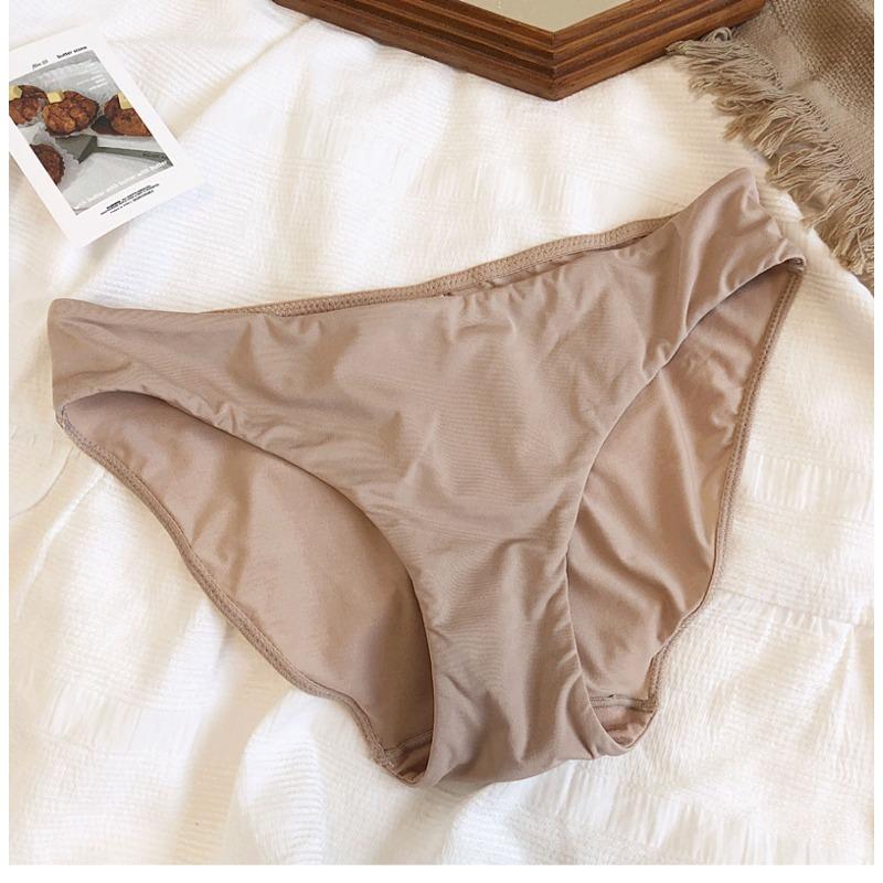9 Color Women Seamless Panties Sexy Low Waist Milk Silk Comfort Breathable Briefs Buttock Cover Basic Shorts Ladies Lingerie