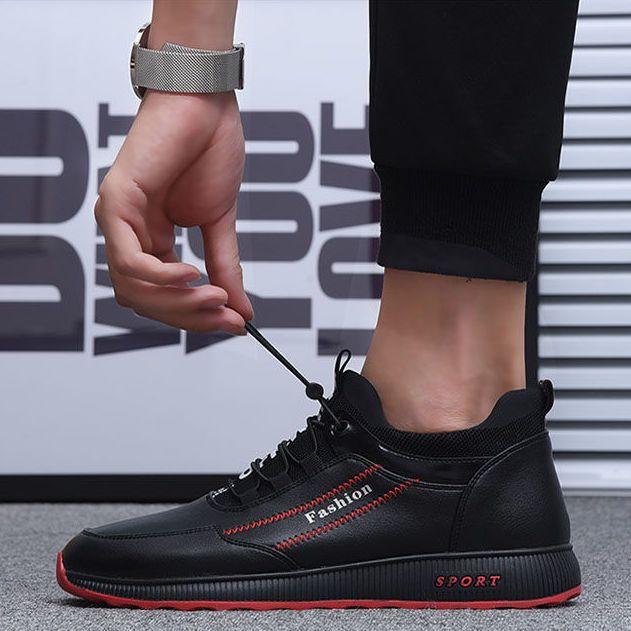 Pánské boty Pohodlné trendy boty Ležérní boty Korejské trendy a všestranné Pánské kožené boty Sportovní běžecké boty Pánské boty