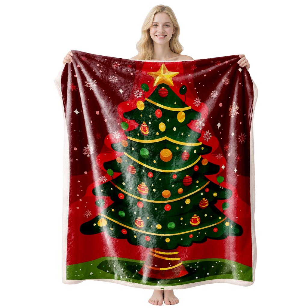 2026 Christmas flannel blanket is universal for all seasons