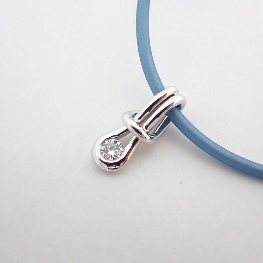 [Used] K18/Rubber Diamond/0.16ct Pendant/Necklace/g524-21