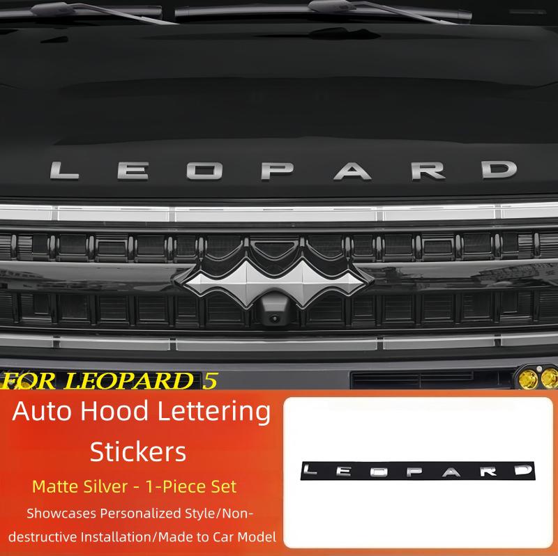 

Auto Hood Lettering Stickers Fit for BYD Leopard 5 Leopard 8 Modified High Quality Curved Letter Markings Exterior Upgrade Parts