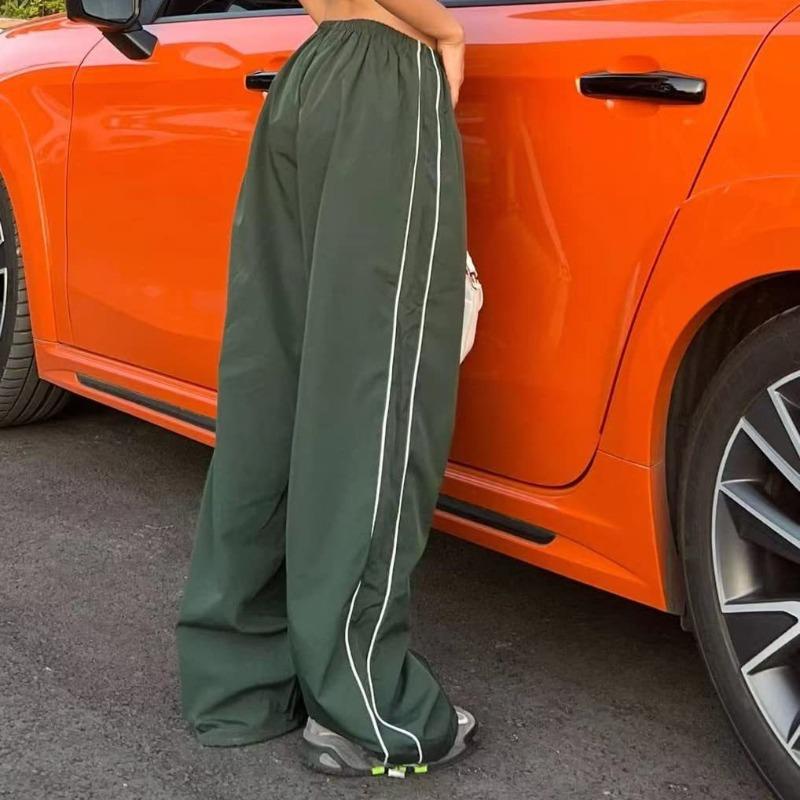 GMXIA Personalised Side Drawstring Casual Elastic Waist Multicoloured Long Pants