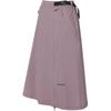 Salomon Solid Color Mid Waist Loose Casual Long Skirt Women skirts C30728