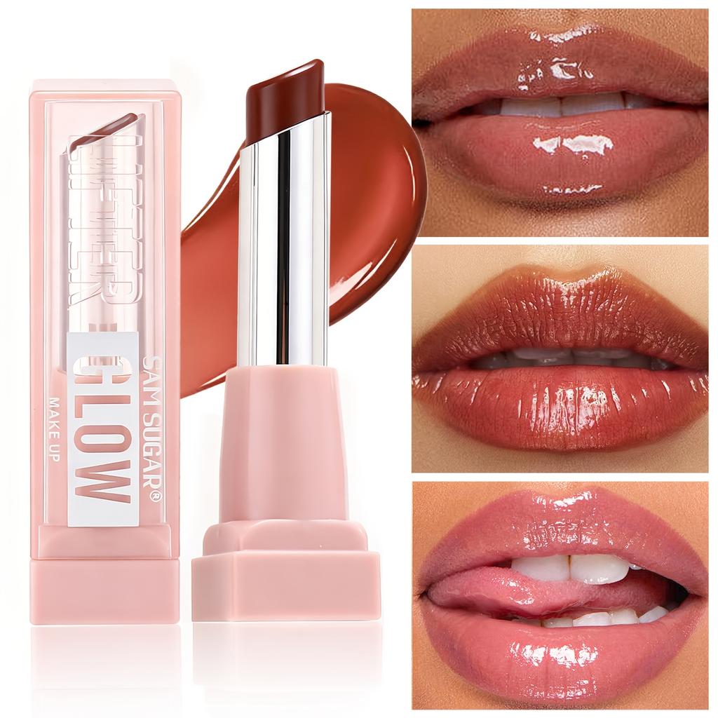 Moisturizing Lipstick, Long Lasting High Gloss, High Formula, Suitable for All Skin Types