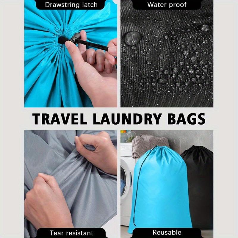 3 ks cestovních sáčků na prádlo Velké sáčky na prádlo Sáček na prádlo se stahovací šňůrkou Vodotěsný sáček na prádlo 24 X 35 8 palců Cestovní sáček na prádlo na špinavé oblečení