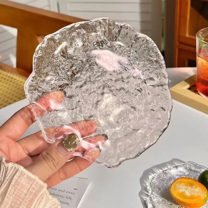 Elevate Your Décor: Modern Irregular Glacial Glassware for Fruits, Desserts & Snacks | Trendy Home & Café Must-Have