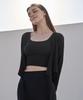 Reinamora Mildness Crop Cardigan Black