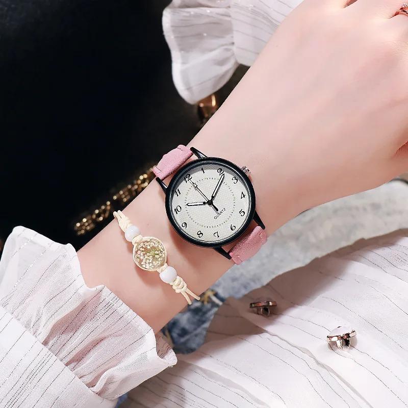 Fashion Women's Watch Quartz Analog Wirstwatch Luminous Leather Band Quartz Watches Ladies Casual Clock Gift Relógio Feminino