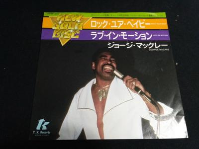 7inch Record GEORGE MCCRAE  Rock Your Baby  Love In Motion 06SP225 T.K. 1976 Japan SoulFunk Used