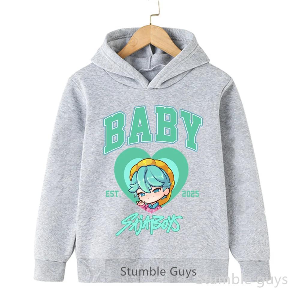 Zengyanqin02 Kinderen Warm Kpop Demonenjagers Casual Mode Herfst Winter Jongens Meisjes Sweatshirt Hoodie Anime Kleding 150