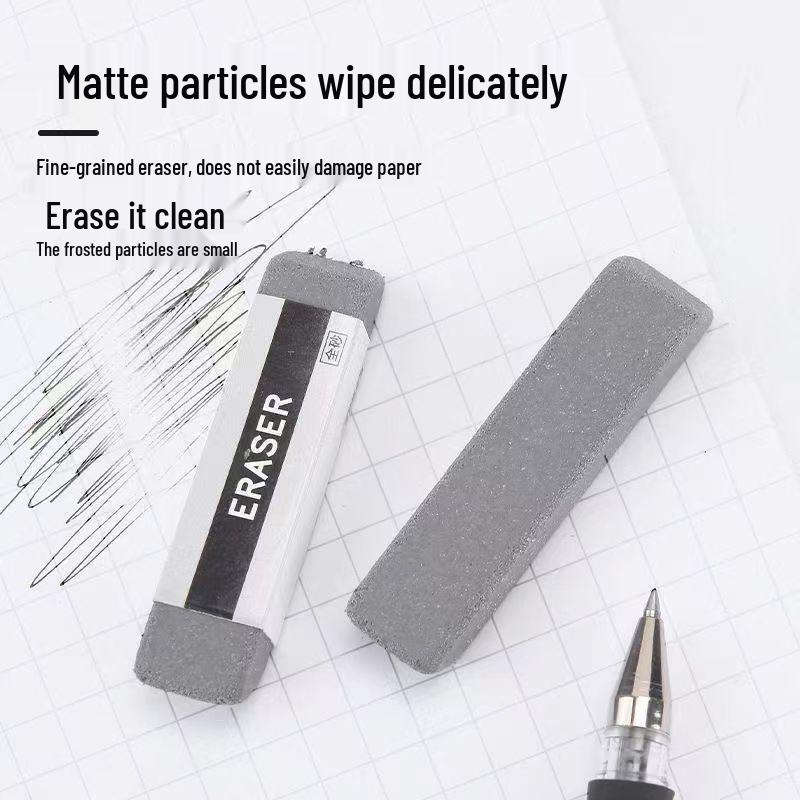 Student & Kids Frosted Eraser: Cleanly Erases Pencils, Gel & Ballpoint Pens
